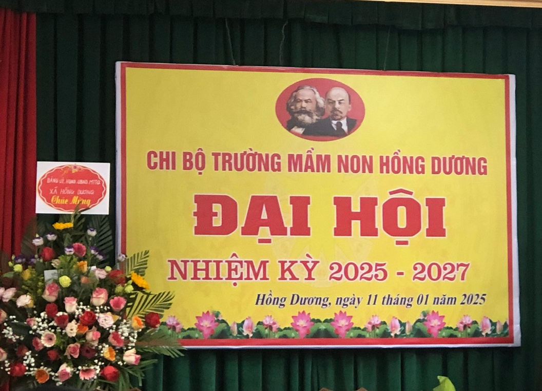 🇻🇳 🇻🇳ĐẠI HỘI CHI BỘ TRƯỜNG MẦM NON HỒNG DƯƠNG NHIỆM KỲ  2025-2027 🏡🏡